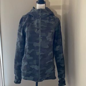 lululemon Scuba Full Zip Camo Hoodie, Sz 14
